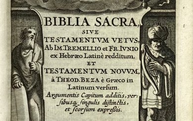 BIBLIA LATINA -- BIBLIA SACRA, sive testamentum vetus, ab Im....