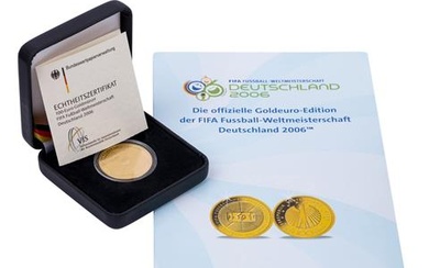 BRD/GOLD - 100 Euro FIFA Fußball-WM 2006, vz-stgl.