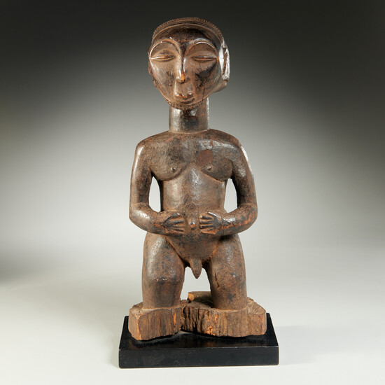 Baule Peoples, old carved male figure, ex-museum