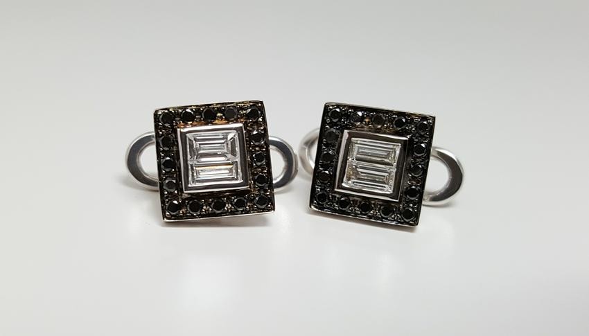 Black & White Diamond Cuffs
