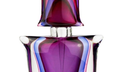 Blue & Violet Murano Glass Perfume Bottle