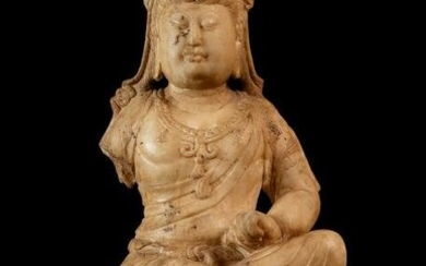 Bodhisattva. China, Tang Dynasty, 618-907 A.D. White