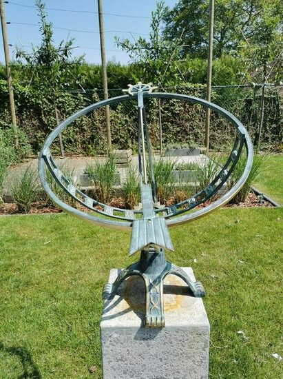 Bronze Sundial - Garden sculpture - nautical Armillary