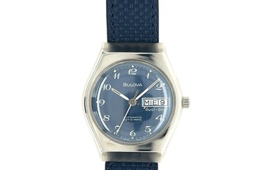 Bulova Watch, Set-o-matic, Blue Dial
