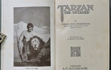Burroughs, Tarzan the Untamed, 1st/1st McClurg Ed. 1920, illustrated