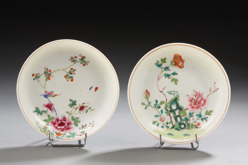 CHINE Deux coupelles circulaires en porcelaine... - Lot 67 - Delon - Hoebanx