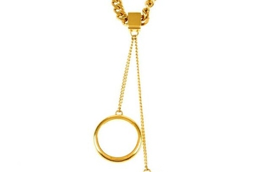 CHLOÉ - a Carly double ring pendant. Hanging two