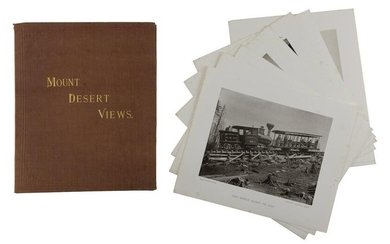 COLLECTION OF MOUNT DESERT PHOTOGRAPHS Early 20th Century Sheet size 9.75" x 12".
