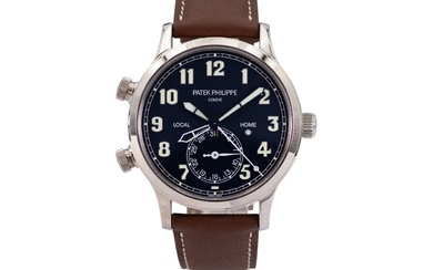 Calatrava Pilot Travel Time A sporty, elegant Geneva wristwatch in near mint condition, with...