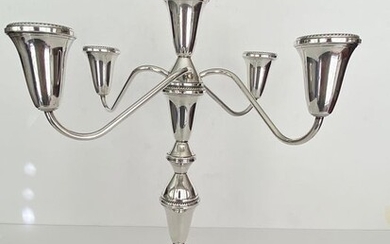 Candelabra - sterling silver 5 lights tall centerpiece (1) - .925 silver - Duchin Creation - USA - Mid 20th century