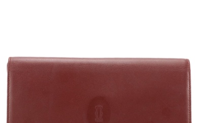 Cartier Bifold Wallet in Bordeaux Leather