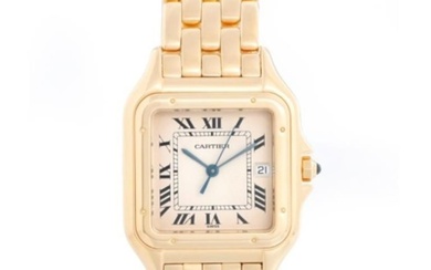 Cartier Panther 18k Yellow Gold Men's Quartz Watch