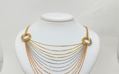 Cartier - Trinity waterfall multi strand necklace - 18 kt. Pink gold, White gold, Yellow gold - Necklace