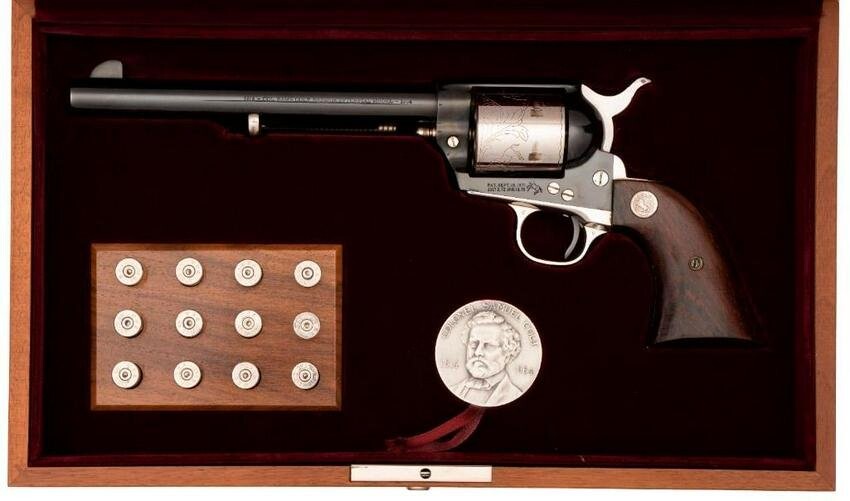 *Cased Sam Colt Sesquicentennial Model 1873 Single Action Army Revolver