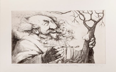 Charles Bragg, In the Beginning There Were Mistakes, Etching