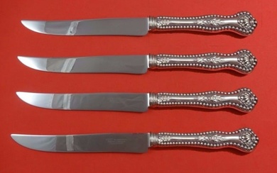 Charles II by Dominick and Haff Sterling Steak Knife Set 4pc Texas Sized Custom