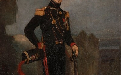 Charles Philippe Auguste LARIVIERE (Paris 1798 - 1876)Portrait présumé du Capitaine Paul de Rolland, Comte...