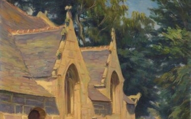 Charles WISLIN (1852-1932) Chapelle en Bretagne...