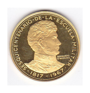 Chile - 50Peso 1968 - Gold