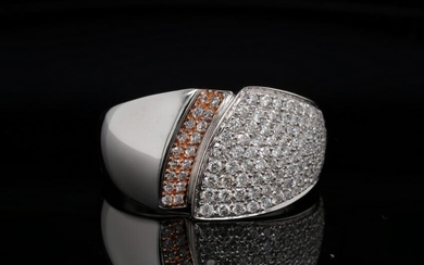 Chimento 0.90ctw VS1-VS2/G-H Diamond 18K Ring