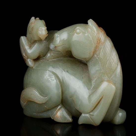 Chinese Hetian Jade Horse.Good condition