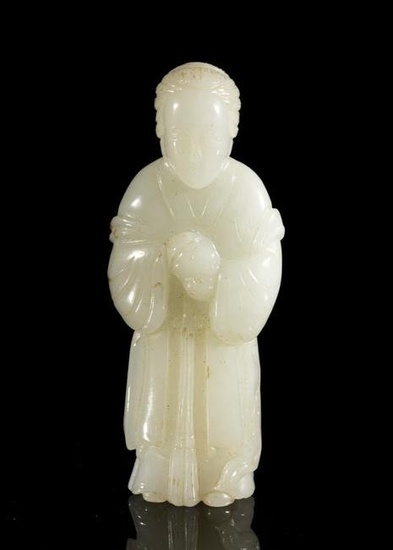 Chinese White Jade Figure