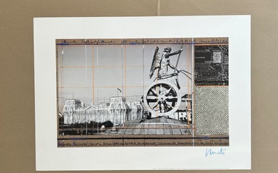 Christo (1935-2020) - „The Wrapped Reichstag“ - signiert mit Silberfolie