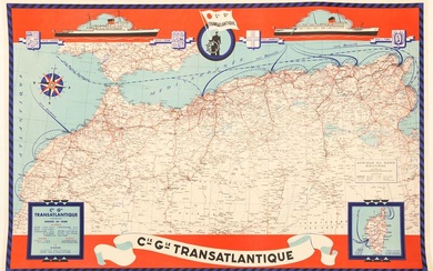 Cie Gle Transatlantique-Afrique Du Nord., Artista non identificato