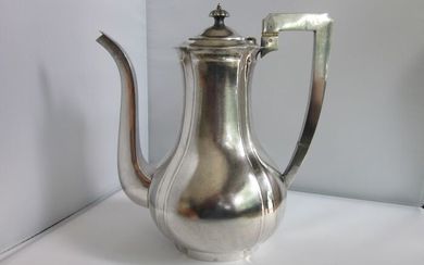 Coffee pot (1) - .925 silver - Zee Wo - China - Late 19th century