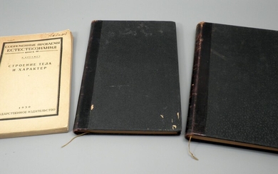 Collection of 3 Antique Russian Books on the Topics of Psychology and Psychiatry