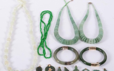 Collection of Vintage Jade Jewelry