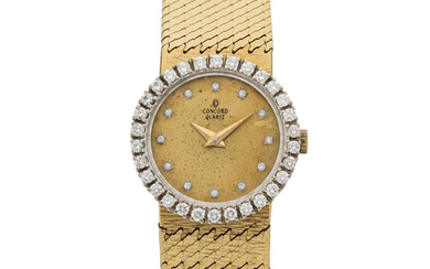 Concord Diamond, Gold Watch Case: 20 mm, round, 14k...