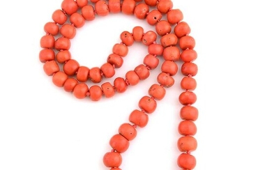 *Coral Bead Necklace.