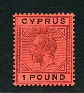 Cyprus 1921 - Effigy of George V - 1 S. red - Unificato N. 83