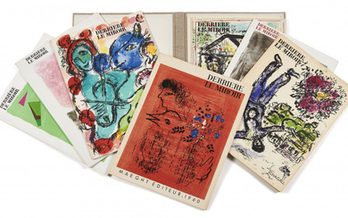 DERRIÈRE LE MIROIR Ensemble de 8 numéros de la revue Derrière le miroir, consacrés à Marc Chagall. - N° 27-28. Mar...