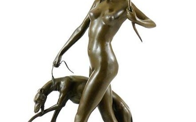 DIANA with HOUND, After "Edward McCartan" Bronze Statue