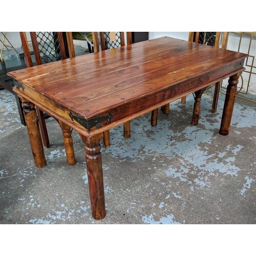 DINING TABLE, 160cm x 90cm x 77cm, Indian Takat style design...