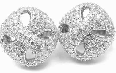 Damiani 18k White Gold 3.03 ct Diamond Earrings