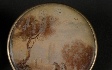 Deux boutons, vers 1785, l'un peint sur ivoire... - Lot 67 - Daguerre