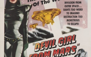 Devil Girl from Mars (1954), poster, US