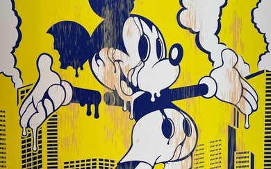 Dillon Boy (1979) - Corporations Kill / Mickey Mouse Graffiti Dismaland x Banksy