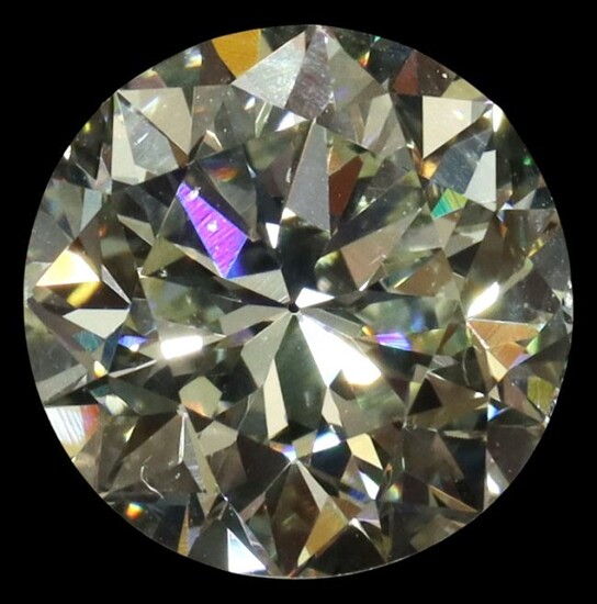 ESTATE GIA 4.87CT ROUND BRILLIANT CUT DIAMOND