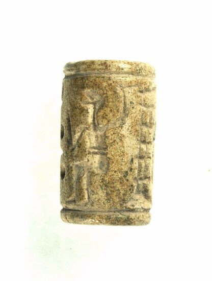 Early Dynastic period steatite Cylinder seals - 19×19×32 mm - (1)