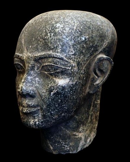 Egyptian granite statue of a high priest