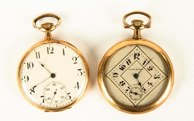 Election Gold Pocket Watch & Raymond Gold Plated Watch