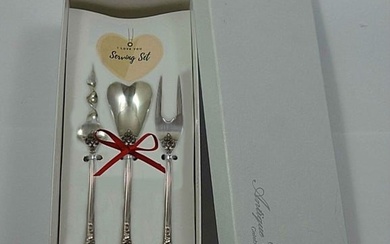 Eloquence by Lunt Sterling Silver "I Love You" Serving Set 3pc Custom Made Gift