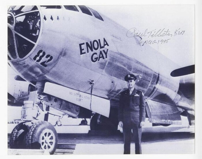 Enola Gay, Paul Tibbets Signed Superb Photograph