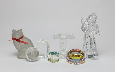 Estate Art Crystal Glass Sculptures