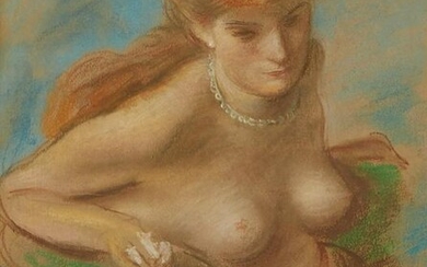 Eugene Speicher Nude Pastel Drawing