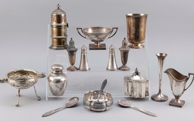 FIFTEEN PIECES OF STERLING SILVER